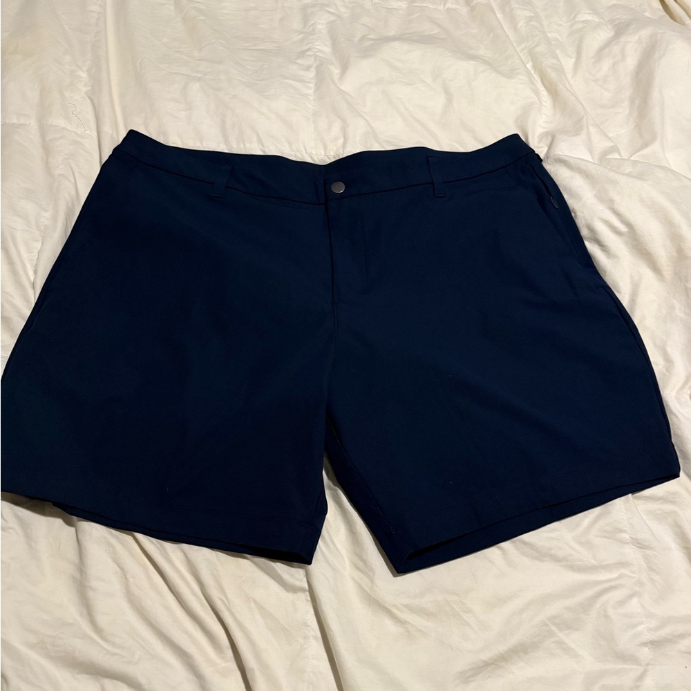 lululemon athletica Navy Blue Men's Flat Front Shorts